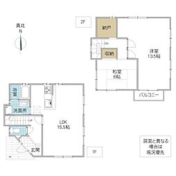 (仮)安食戸建 2SLDKの間取り