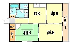 間取図画像 3DK