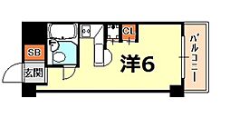 メゾン・ド・アクトゥール 5階ワンルームの間取り