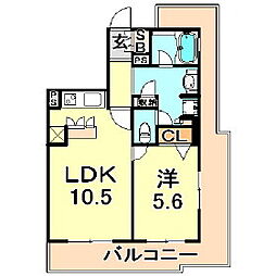 間取図画像 1LDK
