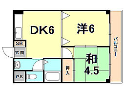 間取図画像 2DK