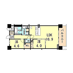 間取図画像 2LDK