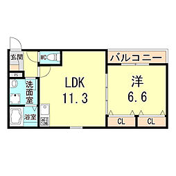 ジーメゾン明石魚住II 1階