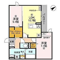 間取図画像 2LDK