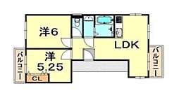 R'sCOURT 2LDKの間取図画像