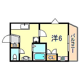 ファーストマンション 1Kの間取図画像