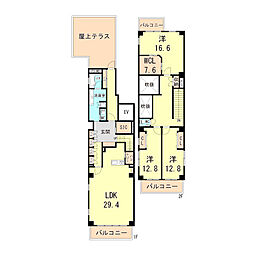 間取図画像 3LDK