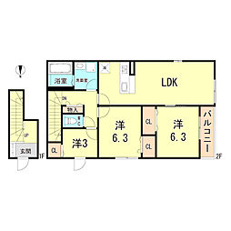 間取図画像 3LDK
