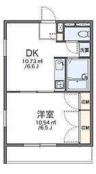 レオパレスT-アイランド 1DKの間取図画像