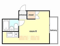 間取図画像 ワンルーム