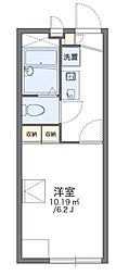 レオパレス西岡本 1階1Kの間取り