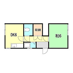 間取図画像 1DK