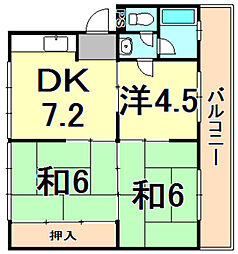 間取図画像 3DK