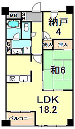 ソフィア塚口 5階1SLDKの間取り