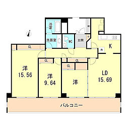 間取図画像 3LDK