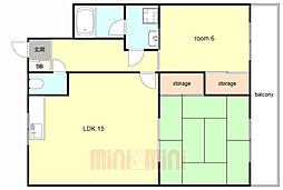 間取図画像 2LDK