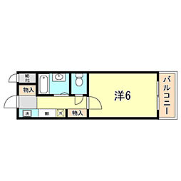 間取図画像 1K