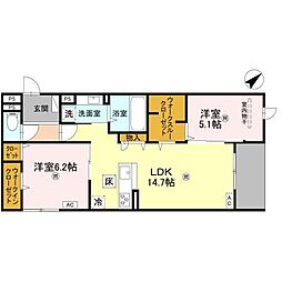 間取図画像 2LDK