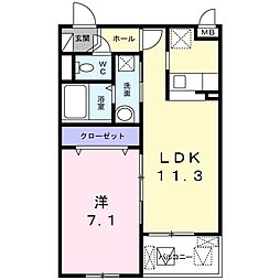 間取図画像 1LDK