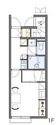 レオパレス望 1階1Kの間取り