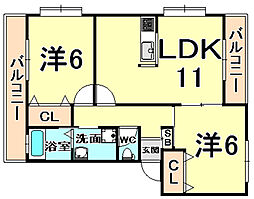 サンヴィエントヒビキ 2階
