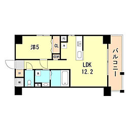 ブライジング 1階1LDKの間取り