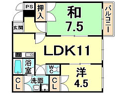 プレシードA・B棟 2階