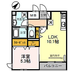 間取図画像 1LDK