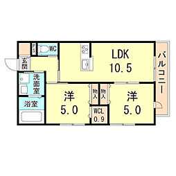 間取図画像 2LDK