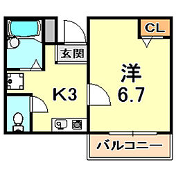 中原マンション 1階/101