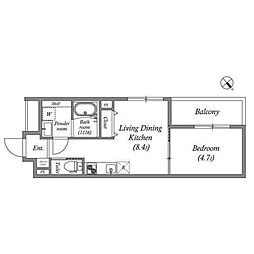間取図画像 1LDK