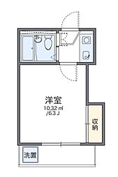 レオパレス新伊丹第2 1Kの間取図画像