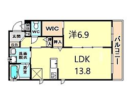 間取図画像 1LDK