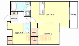 間取図画像 2LDK