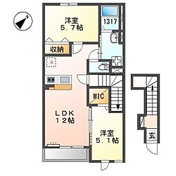 間取図画像 2LDK