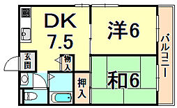 間取図画像 2DK