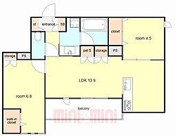 ベル アントレ 西宮 4階/406