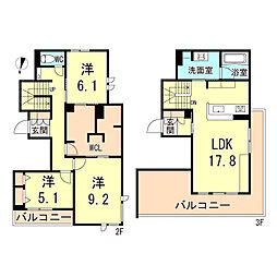 間取図画像 3LDK