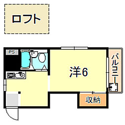 サニーグリーン ワンルームの間取図画像