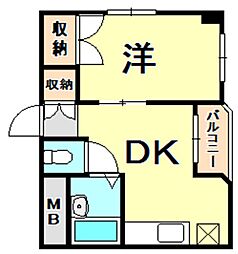間取図画像 1DK