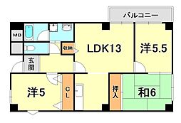 カルム湊川 6階