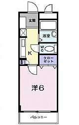 アージュ・ド・アヤハ 1Kの間取図画像