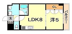 ラフィーノ山手 1LDKの間取図画像