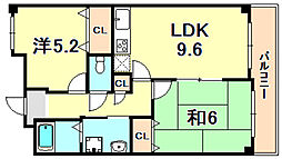 ベル・アエフ 2LDKの間取図画像