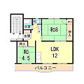 落合農住団地E棟5階5.3万円