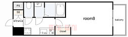 LIVIAZKOBESOLEIL 1Kの間取図画像
