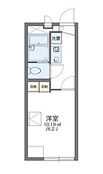 レオパレス高麓台 1Kの間取図画像