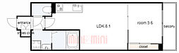 LIVIAZKOBELaMer 1LDKの間取図画像