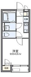 レオネクストリヴェール長田 1Kの間取図画像