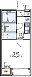 レオネクストリヴェール長田 1Kの間取図画像